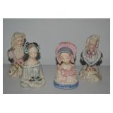 Cordey porcelain busts...