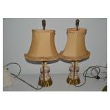 Cordey porcelain electric lamps, pa...