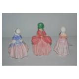 (3) Royal Doulton porcelain young l...