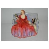 Royal Doulton porcelain seated lady...