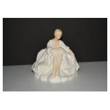 Royal Doulton porcelain lady, hairl...