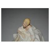 Royal Doulton porcelain lady, hairl...