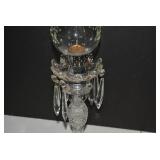 Electric table lamp with etched glo...