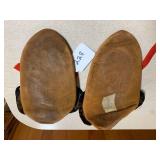 Native American beaded leather slip...