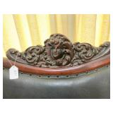 Settee, approx. 49"W; on rollers...