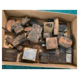 3 boxes - printing/letterpress bloc...