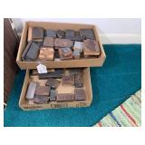 2 boxes - printing/printing blocks,...