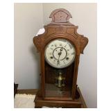 Mantel clocks; cameo one has no key...