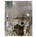 Cut glass pitcher, vase and bowl; f...