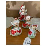 4 pcs - vintage Christmas angels...