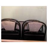 Card table and chairs, some non-mat...