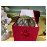 Christmas ornaments on hanging stan...