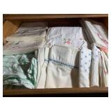 Sheets, pillow cases (some flannel)...