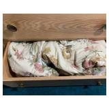 Sheets, pillow cases (some flannel)...