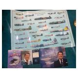 Airplane memorabilia, military pict...