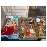 3 boxes of Vintage Christmas - plas...