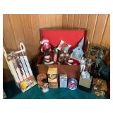 Large assortment of Christmas ornam...