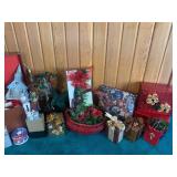 Large assortment of Christmas ornam...