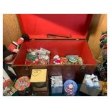 Large assortment of Christmas ornam...