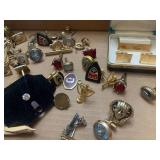 Cuff links and tie-tacks...