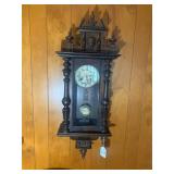 Wall clock, with key...