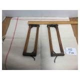(2) Salesmen sample stanchions ...