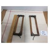 (2) Salesmen sample stanchions ...