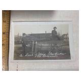 Postcard, salesman sample stanchion...