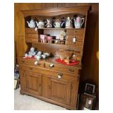 Hutch/craft cabinet, approx. 54"Wx7...