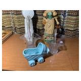 Glass baskets, planter, Victorian l...