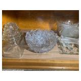 Assorted clear cut glassware and ot...