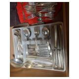 Silverware, all in drawer; some sta...
