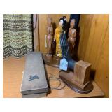 Wood carved women figures, oriental...