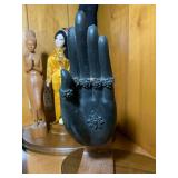 Wood carved women figures, oriental...