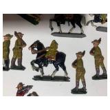 Lead cowboys and Indians with buffa...