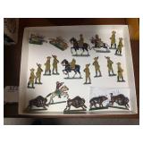 Lead cowboys and Indians with buffa...