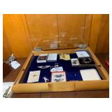 Military insignia pins with case...