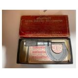 Starrett satin chrome micrometer...