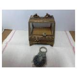 Andrea metal and glass trinket box ...