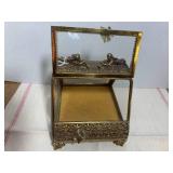 Andrea metal and glass trinket box ...