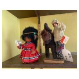 Collectors handmade doll and donkey...