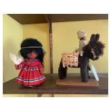 Collectors handmade doll and donkey...
