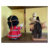 Collectors handmade doll and donkey...