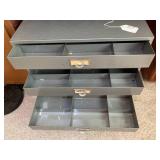 Metal cabinet with drawers, approx....