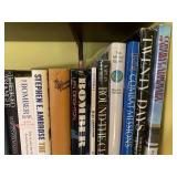 Military books and bookends...