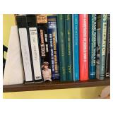 Military books and bookends...