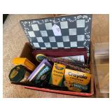 Games and crayons...