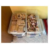 (4) totes of stamping blocks...