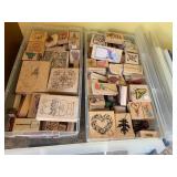 (4) totes of stamping blocks...