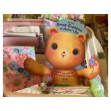 Tote of scrap booking items...